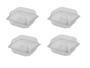 Imagem de 30 Pote pet quadrado Bipack Doce retangular 200ml-10x10cm