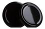 Imagem de 30 Tampa 63mm Preta Metal Esmaltada