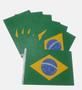 Imagem de 300 Bandeira Brasil Papel Copa Futebol Decoração 14x21cm Nfe