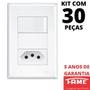 Imagem de 30un Interruptor Simples 16A e Tomada Padrão 2P+T 20A Com Placa Evidence FAME