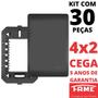 Imagem de 30un Placa 4X2 Cega Com Suporte Habitat Black FAME