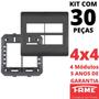 Imagem de 30un Placa 4X4 04 Módulos Com Suporte Habitat Black FAME