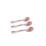 Imagem de 32 Colheres Rose Sobremesa Silver Plastic Linha Premium Rose