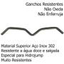 Imagem de 32 Molas 8cm Inox Reforçada + 16 Ganchos Bigode Jump Aquático HidroJump Academia