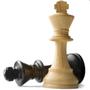 Imagem de 32 Peças para Jogo de Xadrez em Madeira Rei 8,50cm Sports Mania