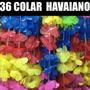 Imagem de 36 colar havaiano plástico carnaval coloridos festa tropical nf - loja do abençoado