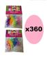 Imagem de 360 Xuxinhas Elásticos De Silicone Colorida Com Bolinha