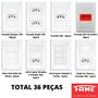 Imagem de 36un Tomadas Interruptores Com Placa 4x2 Placa Evidence FAME