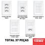 Imagem de 37un Tomadas Interruptores Com Placa 4x2 Evidence FAME K154