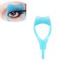 Imagem de 3Pcs Plástico Maquiagem Superior Inferior Eye Lash Rímel Protetor Aplicador Com Pente Cílios Cílios Escudos Aplicadores (Azul)