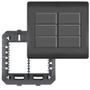 Imagem de 3un Interruptor Paralelo Three Way 10A 6 Teclas Com Placa 4x4 Habitat Black FAME