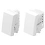 Imagem de 3un Módulo Interruptor Paralelo e Intermediário Three Four Way 16A Modulare Evidence Blanc Mais FAME