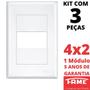 Imagem de 3un Placa 4X2 01 Módulo Com Suporte Evidence FAME 2885/3894