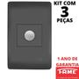 Imagem de 3un Sensor de Presença Bivolt Com Placa Habitat Black FAME