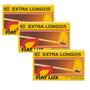 Imagem de 3x Caixas De Fósforo Extra Longo Fiat Lux Com 50 Unidades