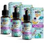 Imagem de 3x Foco Kids Magnesio B1 B12 Selenio Zinco Gotas Sabor Morango 30ml Ecomev