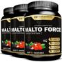 Imagem de 3x MALTO FORCE MALTODEXTRINA C/ VITAMINA C 1KG HF SUPLEMENTS