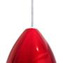 Imagem de 3X Pendente Soft Poptem Cone Aluminio Vermelho E Branco