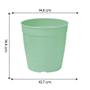 Imagem de 3X Vaso Aquarela com Prato Nº3,5 Verde (1,7L) NUTRIPLAN