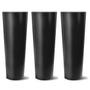 Imagem de 3X Vaso Classic Cone 30 (3L) Preto NUTRIPLAN