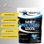 Imagem de 3x Whey Protein 100% Refil 900g (2,7 Kg) + coqueteleira