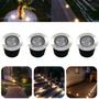 Imagem de 4 Balizadores Spot Pvc Led Smd 3W Branco Quente De Embutir