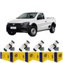 Imagem de 4 Bicos Injetores Saveiro Cs 1.6 8V Sohc 2009 A 2013 Iwp238