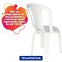 Imagem de 4 Cadeira Plástica Branca Tramontina Multiuso Suporta 155 KG