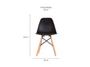 Imagem de 4 Cadeiras Eames Preta E Mesa Industrial Base Ferro  120m