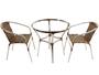 Imagem de 4 Cadeiras Floripa e Mesa Ascoli em Alumínio para Área, Edícula, Jardim Trama Original