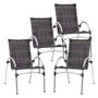 Imagem de 4 Cadeiras Giovana em Alumínio Para Cozinha, Área, Jardim Trama Original