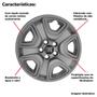 Imagem de 4 Calota Fiat Toro 2021 Aro 16 Grafite Com Emblema 300Cp