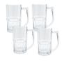 Imagem de 4 Canecas de Vidro Vitamina 320 ML Praticasa Resistente transparente