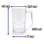 Imagem de 4 Canecas de Vidro Vitamina 320 ML Praticasa Resistente transparente