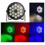 Imagem de 4 Canhao Refletor 18 Leds Rgbw 12w Quad Dmx 4in1 + Mesa Dmx