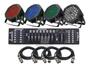 Imagem de 4 Canhão Refletor Led Par 64 Rgb Triled 36 Leds 3w + Mesa + Cabos 5m