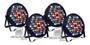 Imagem de 4 Canhão Refletor Led Par 64 Slim Rgbwa 60 Led 5w Ambar Dmx Dj