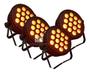 Imagem de 4 Canhao Refletor Par 64 14 Led Cree 18w Rgbwa+uv Hexaled