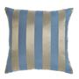 Imagem de 4 Capas para Almofadas Jacquard Adamascado 45x45cm  Azul e Dourado