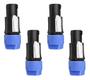 Imagem de 4 Conector Speakon Macho Linha 4 Vias Resistente Com Trava
