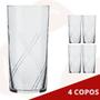 4 Copo de Vidro Brisa 300ML Nadir Transparente Suco Água - NADIR FIGUEREIDO Imagem de 4 Copo de Vidro Brisa 300ML Nadir Transparente Suco Água