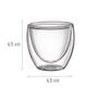 Imagem de 4 Copos De Cafe Vidro Duplo Expresso 80ml - Mimo Style