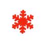 Imagem de 4 Cordão Flocos de Neve Vermelho 1,8M Enfeite Arvore Natal