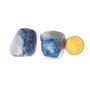 Imagem de 4 Cristal Azul Grande Pedra Quartzo Rolado com 3 cm Aproximadamente