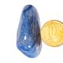 Imagem de 4 Cristal Azul Grande Pedra Quartzo Rolado com 3 cm Aproximadamente