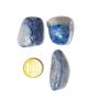 Imagem de 4 Cristal Azul Grande Pedra Quartzo Rolado com 3 cm Aproximadamente