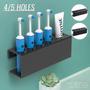 Imagem de 4 furos ganchos de pasta de dentes Toothbrush Holder Wall Mounted Hold