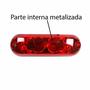 Imagem de 4 Lanterna Ônibus Caminhão Vigia Teto Cromada 2 LED 24 Volts VM