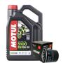 Imagem de 4 Litros Galão Óleo De Motor Motul 5100 4t 15w50 Semi Sintético Filtro Fram Ph6017a Super Teneré 1200 Midnight Star 950