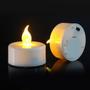 Imagem de 4 Mini Luminária Lanterna Decorativa Vela Led Bambu